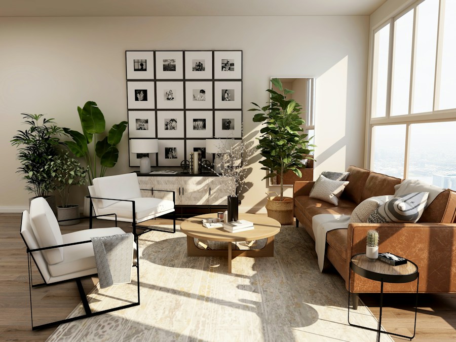 A comfortable residential living room